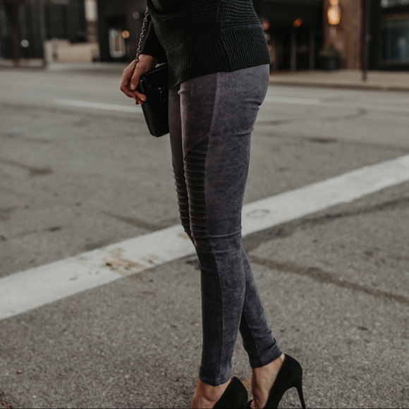 CLEARANCE-FIRM‼️Faux Suede Leggings - Picture 5 of 8